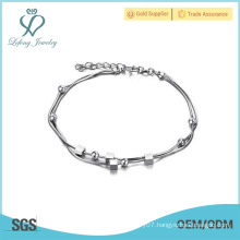 Latest anklet chain designs, thin platinium silver anklets jewelry
